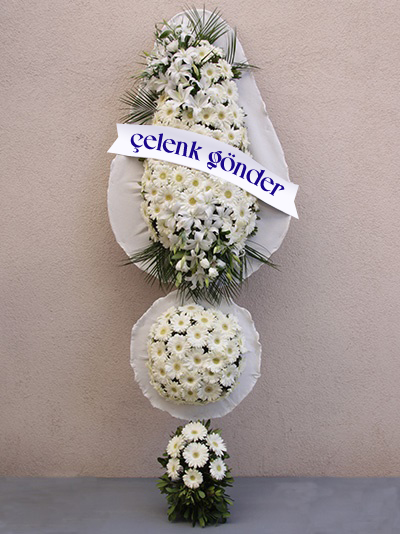 Tek Renk Beyaz Premium Ayakl� Sepet