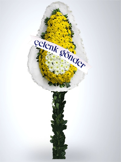 Sar� Beyaz Gerbera D���n �i�e�i